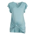 thumbnail image 6 of Time And Tru Women's Maternity Knot Front T-Shirt, 6 of 6