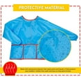 thumbnail image 3 of Kids Art Smock - Long Sleeve Painting Aprons with Velcro-Like Seal, Pockets and Elasticated Tightened Cuffs - Waterproof and Paint Repellent - by alpree, 3 of 5