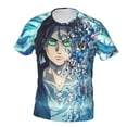 thumbnail image 2 of Attack On Titan Men's Short-Sleeve T-Shirt Summer Casual Tee Top Breathable Crewneck T-Shirt Large, 2 of 7