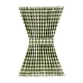 thumbnail image 2 of Achim Buffalo Check Indoor Polyester/Cotton Light Filtering Checkered Door Curtain Panel, Sage, 54-in W x 40-in L, 2 of 9