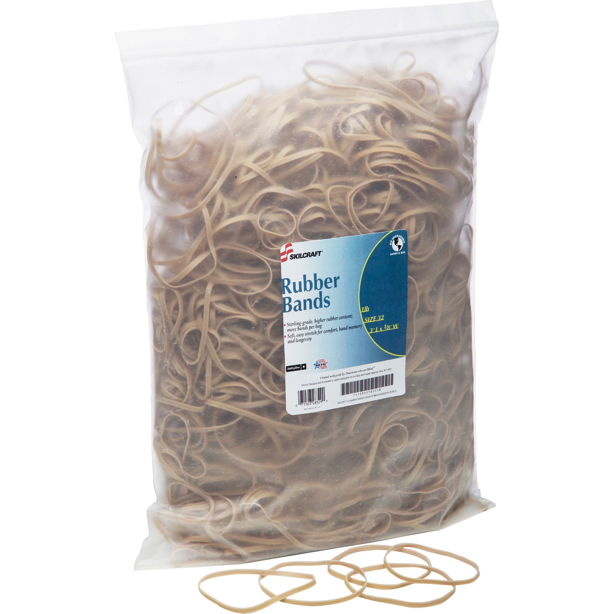 SKILCRAFT 7510015783518 Sterling Grade Rubber Band