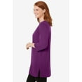 thumbnail image 3 of Woman Within Plus Size Perfect Three-Quarter-Sleeve Scoopneck Tunic, 3 of 6