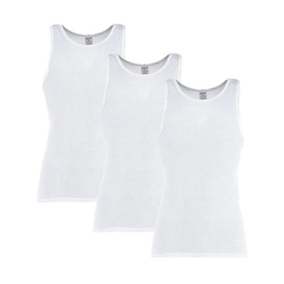 Knocker  White Basic A-Shirts (3 Pack) (Men Big & Tall)