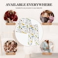 thumbnail image 5 of Goofa Dinosaur Printed Women’s 2 Piece Pajama Set Super,Pajamas Women's Long Sleeve Sleepwear Soft Button Down Loungewear Pjs Lounge Set Nightwear-Large, 5 of 9