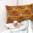 thumbnail image 5 of KLL Tiger Pillow Covers Envelope Closure,Super Soft and Cozy Fuzzy Fleece Pillow Case Cover 20"x30", 5 of 7