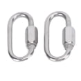 thumbnail image 4 of Ecoyyzn 2PCS Quick Link Stainless Steel DShape Locking Carabiner with Hex Screw for Climbing,Quick Link,Locking Carabiner, 4 of 8