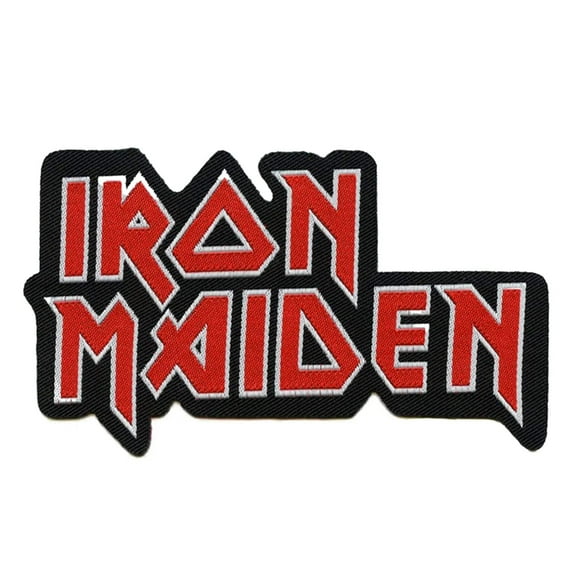 Men's Iron Maiden Logo Cut Out Woven Patch