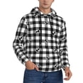 thumbnail image 2 of Daiia Anchor Black Tartan Plaid for Men's Fashion Hoodies & Sweatshirts with Kangaroo Pocket Hooded Sweatshirt Breathable & Moisture Wicking-Small, 2 of 7