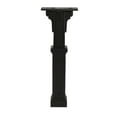 Grand Haven Plastic Mailbox Post, Black, GHP40B01