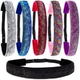 thumbnail image 1 of 5 diademas brillantes plateadas, azules, rojas, moradas y coloridas. Xemadio CDWJ374, 1 of 7