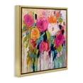 thumbnail image 4 of Stupell Industries Urban Paint Bouquet Botanical & Floral Painting Gold Floater Framed Art Print Wall Art, 18 x 18, 4 of 10