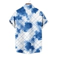 thumbnail image 6 of Gamivast Men's Tie Dye Button Down Shirts Short Sleeve Abstract Print Beach Tops Lightweight Breathable Casual Summer Vacation Hawaiian Blouse, 6 of 6
