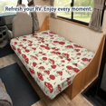 thumbnail image 4 of CHAQLIN Red Mushroom Print RV Dinette Cushion Covers Machine Washable Fit for Travel Camper, Furniture Protector Fit for Futon Sofa, 4 of 7