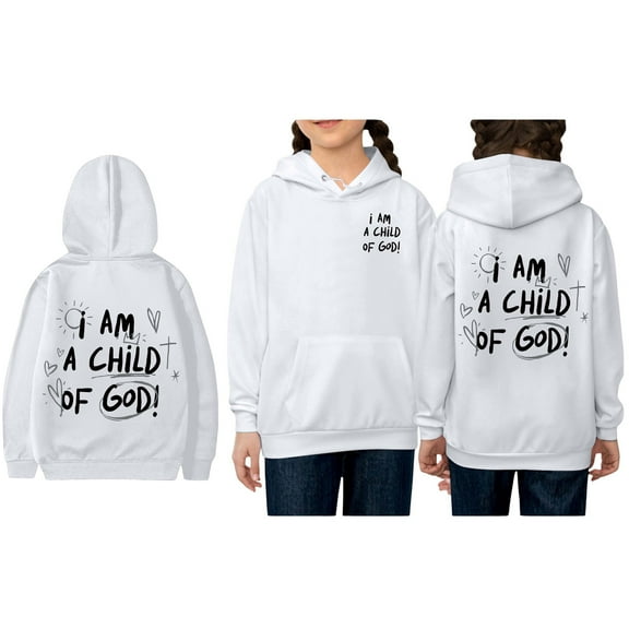 Toddler Boys Hoodies Jesus Hoodies Long Sleeve Graphic Hoodies Fashion Loose Pullover Top Cute Sweatshirts Kids Clothes Boys Size 90 Cute Boy Girl Clothing