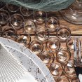 thumbnail image 3 of BalsaCircle 14" Gold Acrylic Wooden Textured Round Metal Charger Plates Crystal Beads, 3 of 6