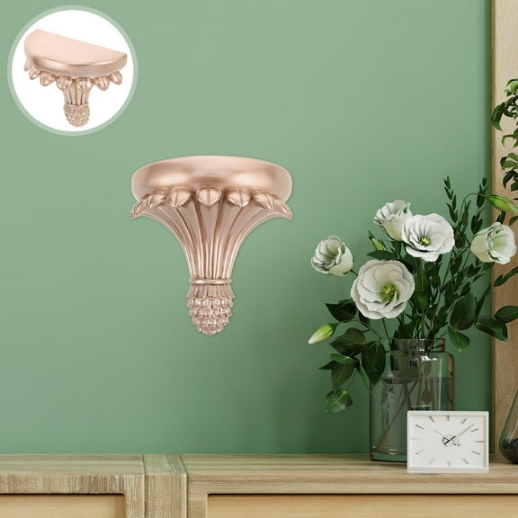 HEANUJJ Resin European Style Wall Shelf Golden Floating Organizer for Home