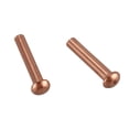 thumbnail image 3 of 200 Pcs 5/64Inch x 25/64Inch Round Copper Solid Rivets Fasteners, 3 of 8