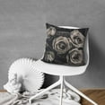 thumbnail image 5 of Black and White Rose Vintage Inspirational Love Flower Throw Pillow Covers 18 X 18 Inch, Set Of 2, Linen Study Sofa Cushion Cover Indoor Living Room Home Decor, 5 of 7