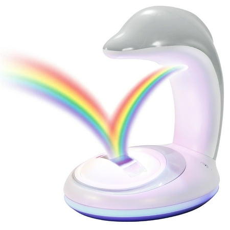 

1111Fourone Dolphin Lamp Adjustable Colorful Rechargeable Rainbow Projector