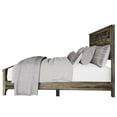 thumbnail image 5 of Home Design Niles King Panel Bed Frame with X-Shaped Panel Design and Rustic Wood Finish, Brown, Easy Assembly, 5 of 7