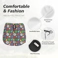 thumbnail image 6 of Lsque Daisies Flowers Printed Women's Running Shorts with Liner Pockets,Elastic Quick Dry Workout Athletic Gym Yoga Shorts,Womens High Waist Shorts-, 6 of 9