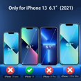 thumbnail image 3 of IBAOLEA Compatible for iPhone 13 Pro 6.1 inch (2021) Case Clear PC Back+ TPU Electroplated Edge Anti-Yellow Cases Shockproof Shell Protective Bumper Cover (Black) Black iPhone13 Pro Case, 3 of 6