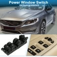 thumbnail image 2 of Interruptor de ventana eléctrica Unique Bargains No.31334346 para el lado del conductor delantero izquierdo para Volvo S60 V60 XC60 Negro, 2 of 7