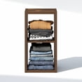 thumbnail image 4 of Furinno CUBIC 2-Cube Closet Organizer Open Shelf Extra Thick Frame Amber Pine, 4 of 6