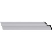 5"H x 5"P x 7"F x 94 1/2"L Felix Traditional Smooth Crown Moulding