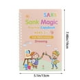 thumbnail image 2 of 4pcs Magic Reusable Exercise Book, Handwriting Practice Manual, Recyclable Learning Notebook , Erasable Practice Book for Writing and Drawing Activities, Multicolor, 2 of 6