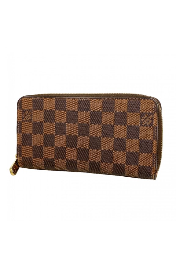 Pre-Owned Louis Vuitton Damier Zippy Wallet N60046 Rose Ballerine Women's Long