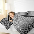 thumbnail image 4 of jejeloiu Wild Cheetah Pattern Bedding Comforter Set,Gray Sequin Print Twin Comforter Sets,Jungle Animal Bedding Set For Boys Girls,Super Cozy Room Decor Reversible,2pcs, 4 of 8