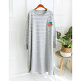 thumbnail image 1 of Primavera 2024 nuevo vestido holgado de manga larga bordado a rayas con frutas camisón ropa de dormir para el hogar, 1 of 5