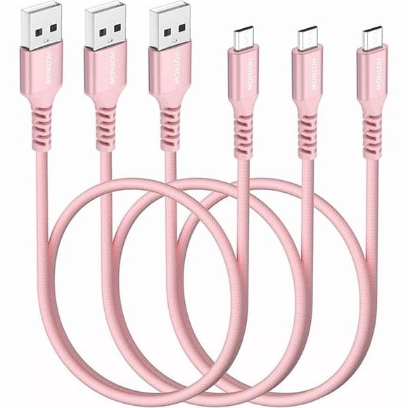 LujingZ Micro USB Cable 15cm Short Cords, [3 Pack,0.15m] Android Charger Fast Charging Cord for Samsung Galaxy S7 S6 S7 Edge S5,Note 5,PS4