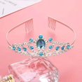 thumbnail image 3 of Corona de cristal con diamantes de imitación para corona infantil, tiara de princesa, diadema para niña, accesorios para el cabello para adultos, regalo vintage para fiestas de desfiles, festivales, fiestas, cosplay, Halloween, Navidad oso de fresa Electrónica, 3 of 5