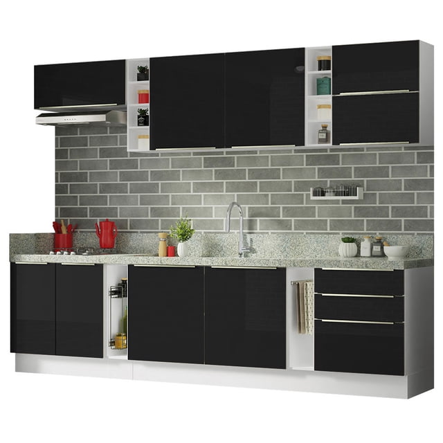 Cocina Integral Completa Modular Madesa Lux Sabrina 300 BN