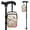 Hummingbird Floral Beige, variant on COEQINE Forearm Crutch Bag Walking Cane Accesories Beige Zebra Print Elbow Crutch Storage Organizer, 2 Zippered Pockets, Lightweight, Hands-Free, for Adults & Seniors