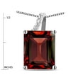 thumbnail image 3 of Original Star K� Large 10x8 Octagon Emerald Cut Genuine Garnet Pendant Necklace, 3 of 9