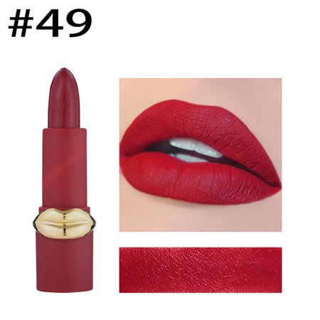 Matte Rose Lipstick - MISS ROSE Women Matte Lip Shape Lipstick Moisturizer Smooth Lipstick Long Lasting Charming Lip Makeup Beauty Cosmetics