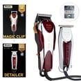 thumbnail image 1 of Wahl® Combo Profesional Con Holograma De Autenticidad Kit De Máquinas Para Corte De Cabello Clipper Magic Clip + Trimmer Detailer Con Cable Ideal Para Barbería, 1 of 11