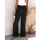 thumbnail image 1 of Pantalones de lino y algodón para mujer, pantalón largo de cintura alta, holgado, informal, de pierna ancha, novedad de verano, 2023, 1 of 4