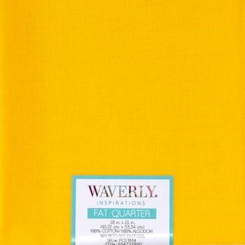 Waverly Inspirations Cotton 18" x 21"  Quarter Daffodil Fabric, 1 Each