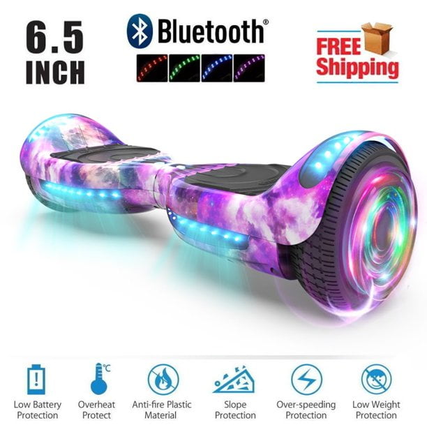 Electric Scooters 6.5" Hoverboard Bluetooth 2 Wheels Self-Balancing Scooter LED 
