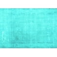 thumbnail image 1 of Ahgly Company Indoor Rectangle Abstract Turquoise Blue Contemporary Area Rugs, 7' x 10', 1 of 4