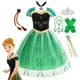 thumbnail image 2 of Vestido de Anna verde de Disney para niñas, disfraz de princesa de Halloween, ropa de fiesta de Frozen, vestido de Anna de Halloween para niñas, vestido de fiesta, 2 of 5
