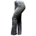 thumbnail image 3 of OMICOCO Womens High Rise Pull On Comfort Denim Flared Bell Bottom, 3 of 3
