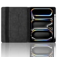 thumbnail image 2 of Case for iPad Air 13 inch M4/M3/M2(2026/2025/2024), Black Leather Folio Stand with Pencil Holder & Card Slot, Auto Wake/Sleep, 2 of 7