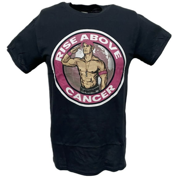 John Cena Rise Above Cancer Kids Black T-shirt