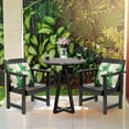 thumbnail image 6 of FURNDOOR Wood Outdoor Patio Dining Chair - Set of 2, Black, 6 of 7