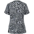 thumbnail image 1 of PENGXIANG Blouse d'Uniforme de Travail à Manches Courtes Col en V pour Femmes, 1 of 3